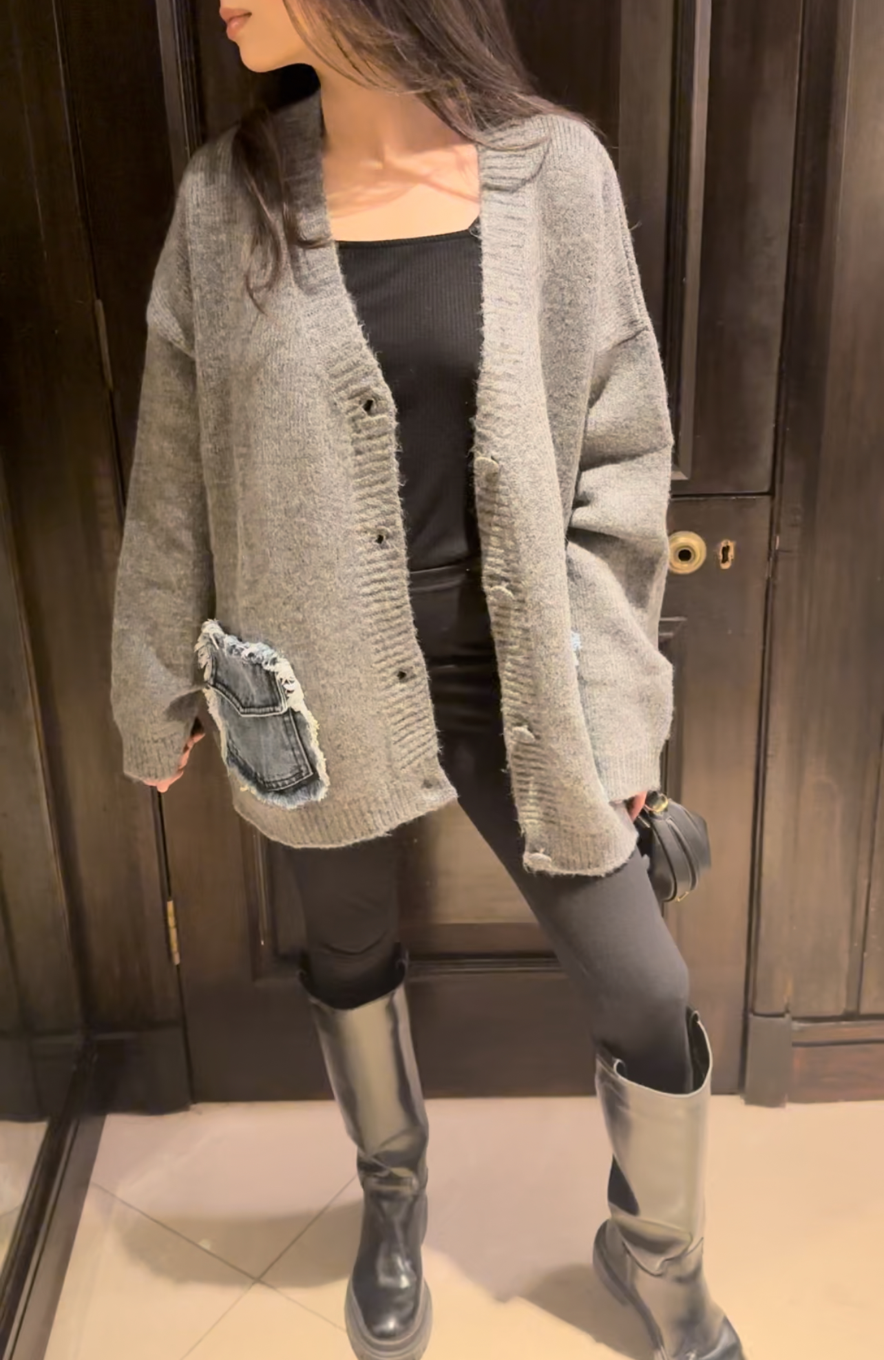 The denim edit grey (one size)