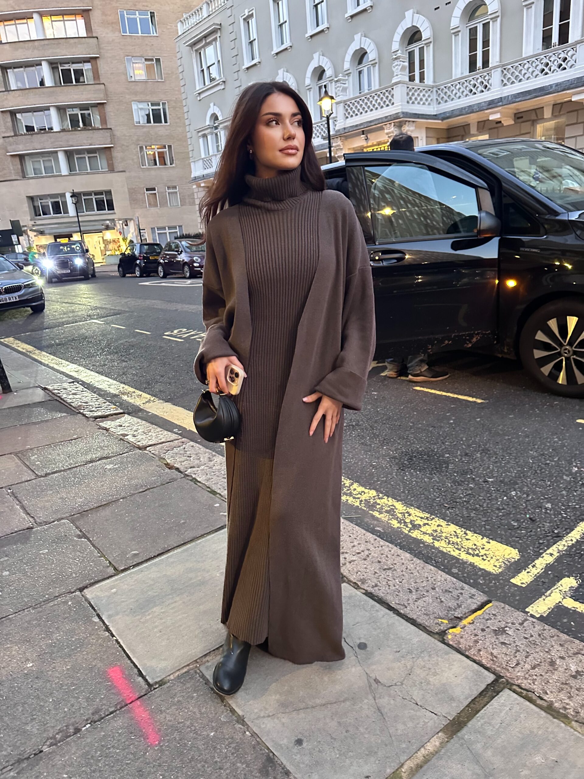 Luna layer set brown (one size)