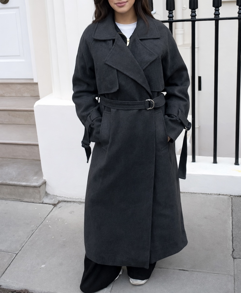 Winter Cinch Coat Grey