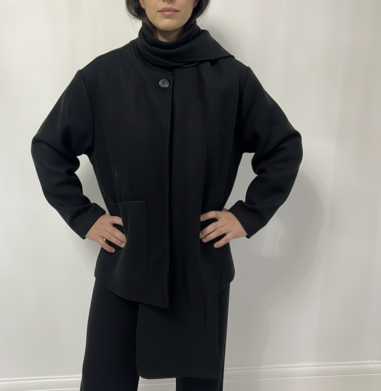 Draped Luxe Jacket Black