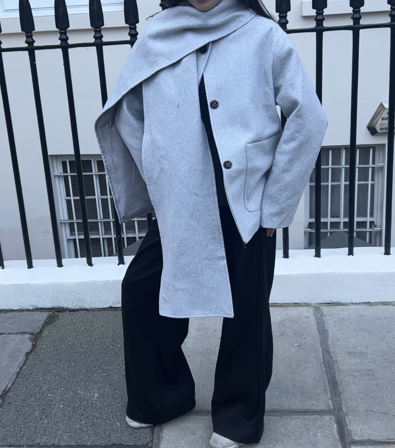 Draped Luxe Jacket Grey